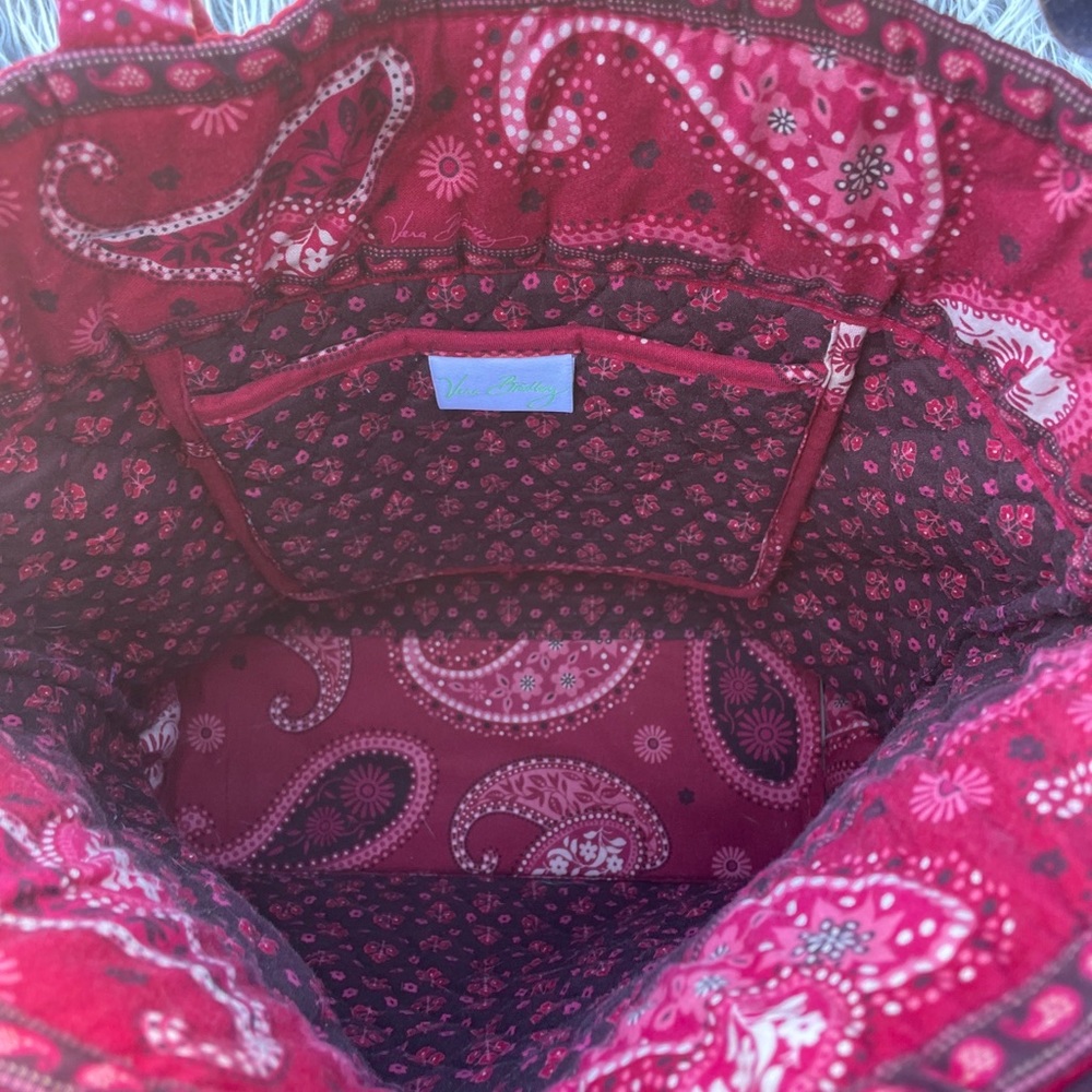 Vera Bradley Retired Pattern Medium Tote Mesa Red… - image 8